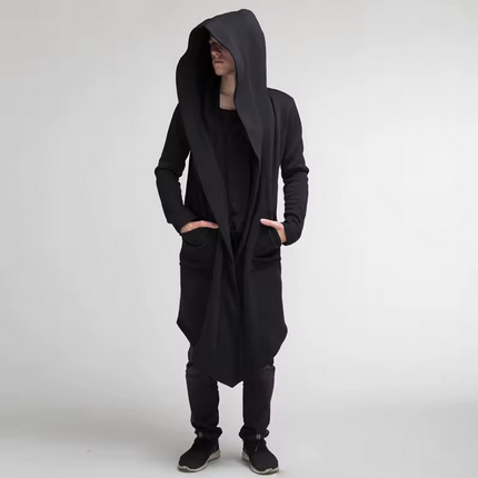 Hooded Cardigan Trench Coat Streetwear