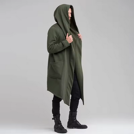 Hooded Cardigan Trench Coat Streetwear